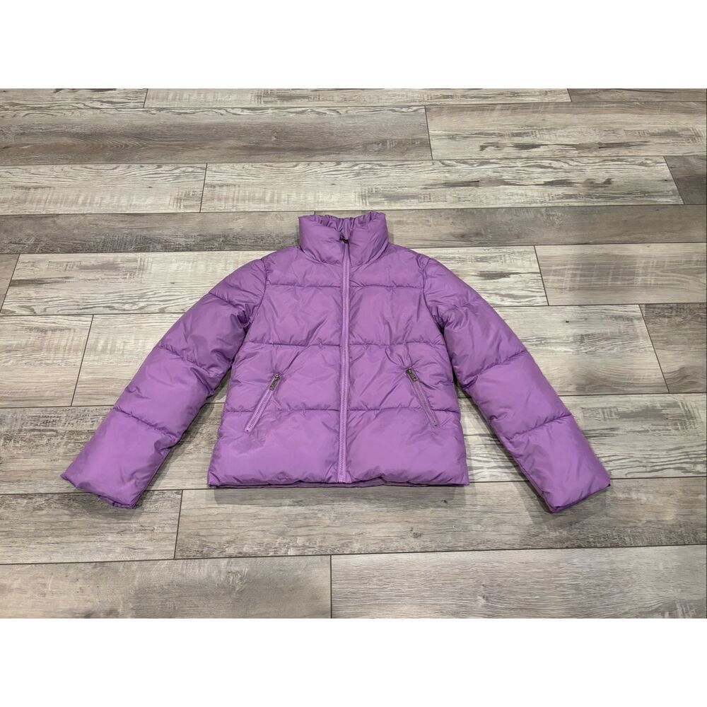 Zenana purple puffer coat jacket size S